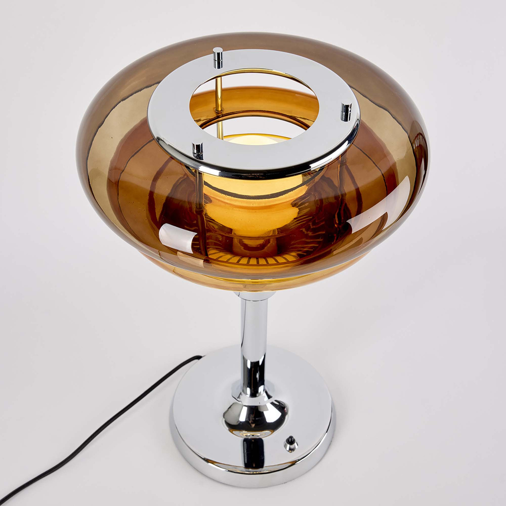 Market Set :: Lampa stołowa Sunset wys. 38 cm bursztynowa 