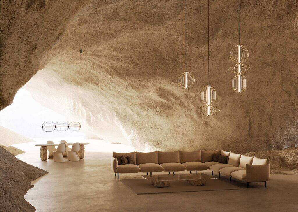 Aromas :: Pepo hanging lamp, black, diameter 70.4 cm