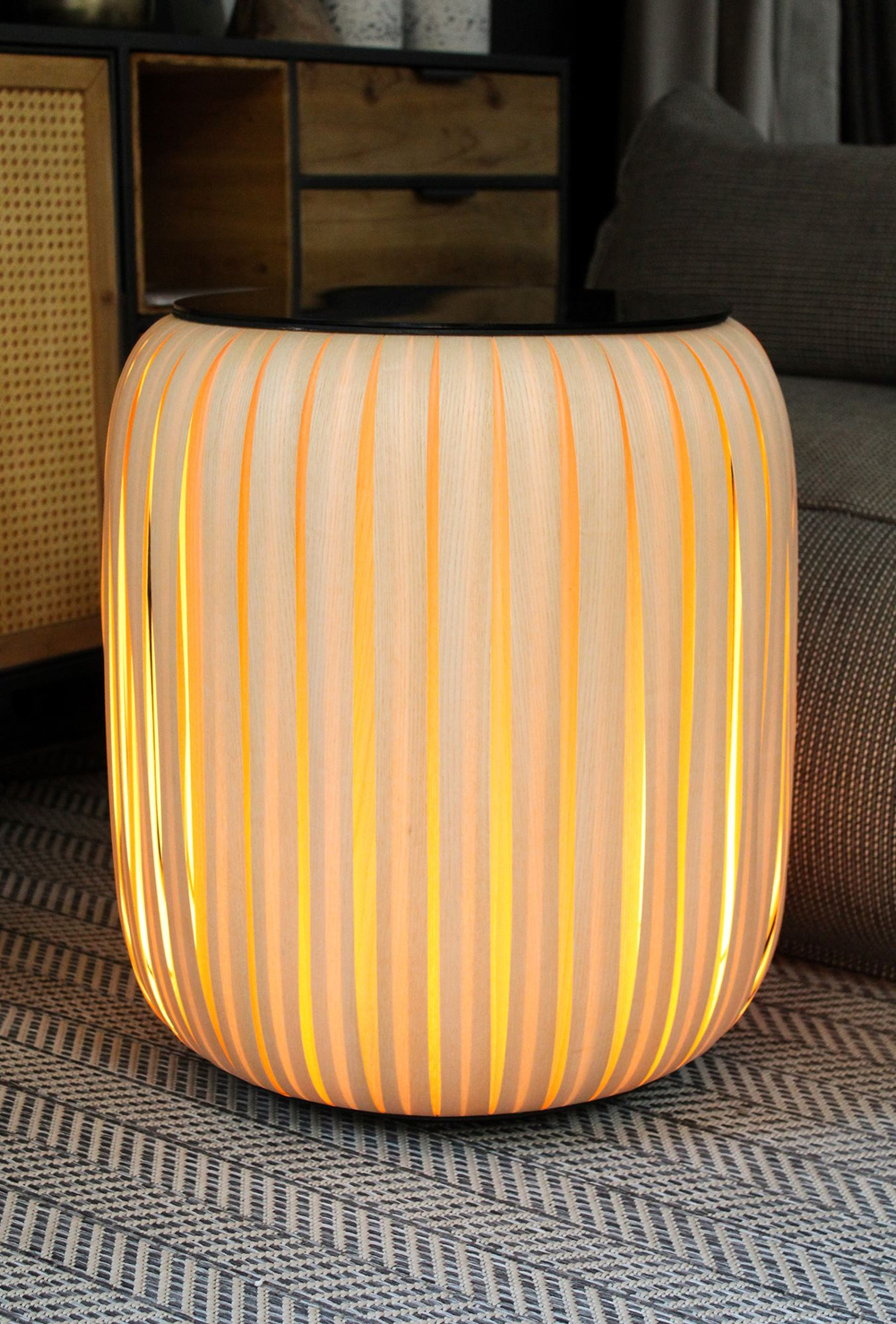 9design Collection :: Stehlampe aus Holz Forni Durchmesser 50 cm