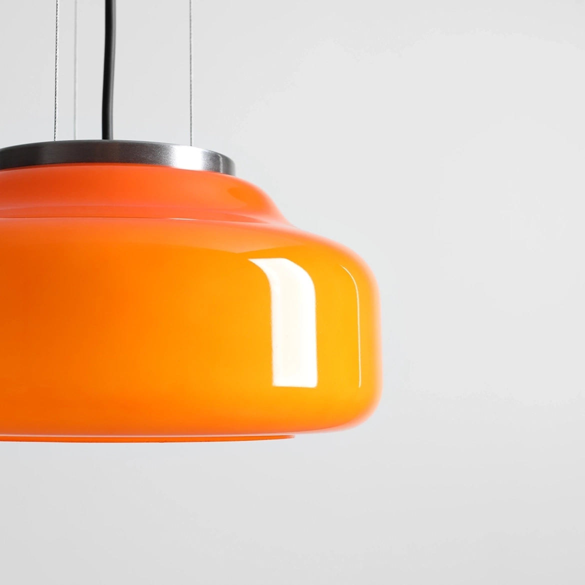 Artera :: Lampa wisząca Bonbon 2.0 Orange rozm. M śr. 25 cm pomarańczowa / stalowe mocowanie
