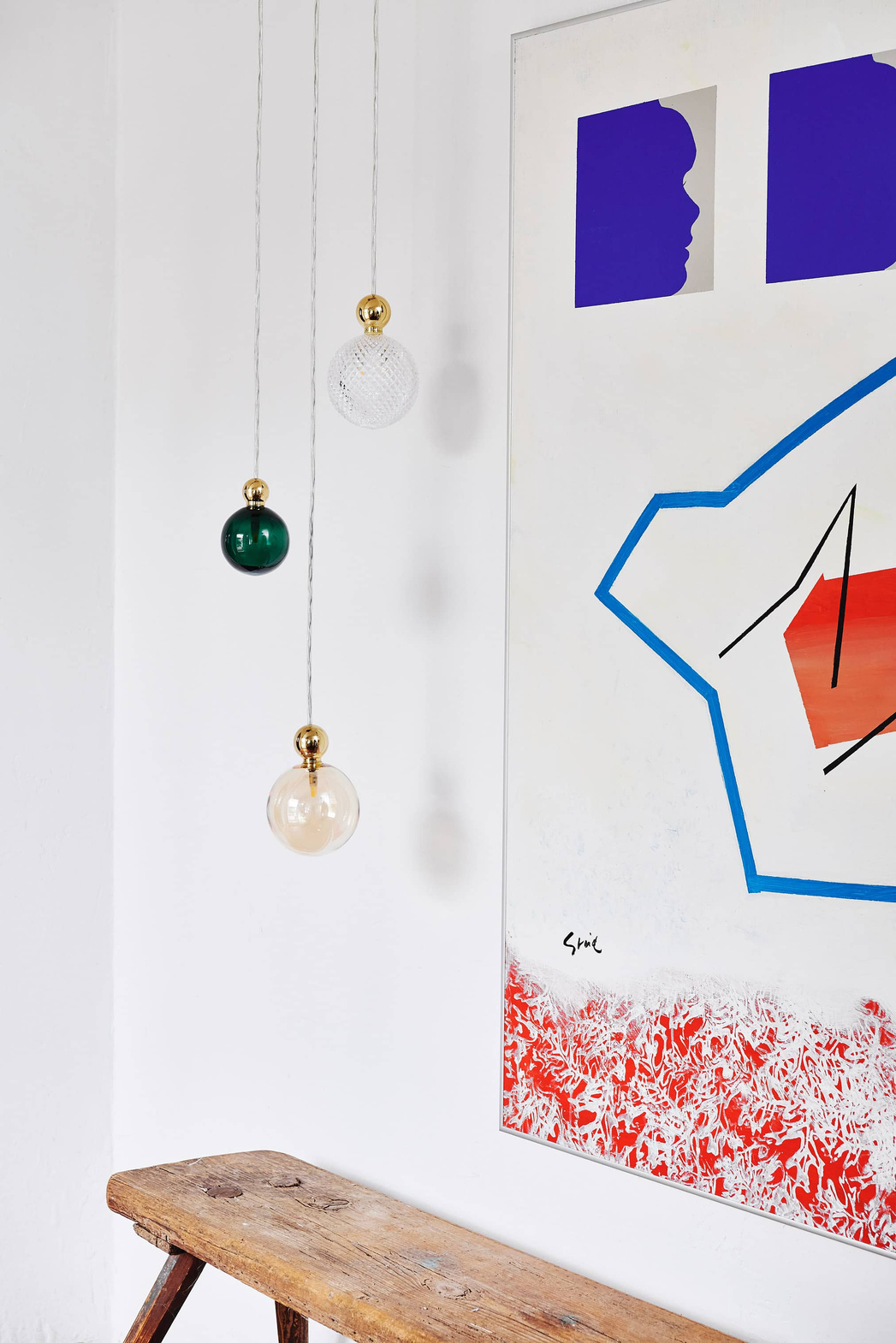 EBB & FLOW :: Lampa wisząca Uva L Golden smoke