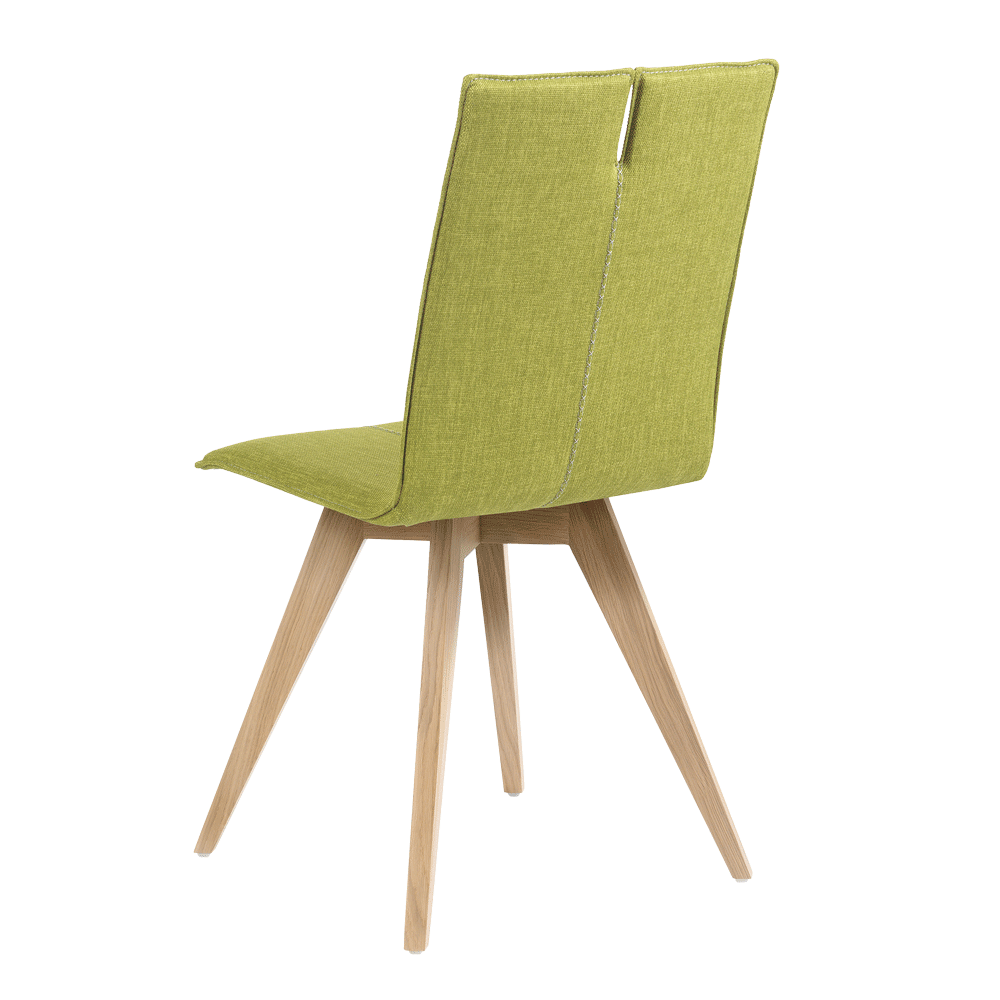Mobitec :: Upholstered chair Mood 31 green, width cm, wooden legs