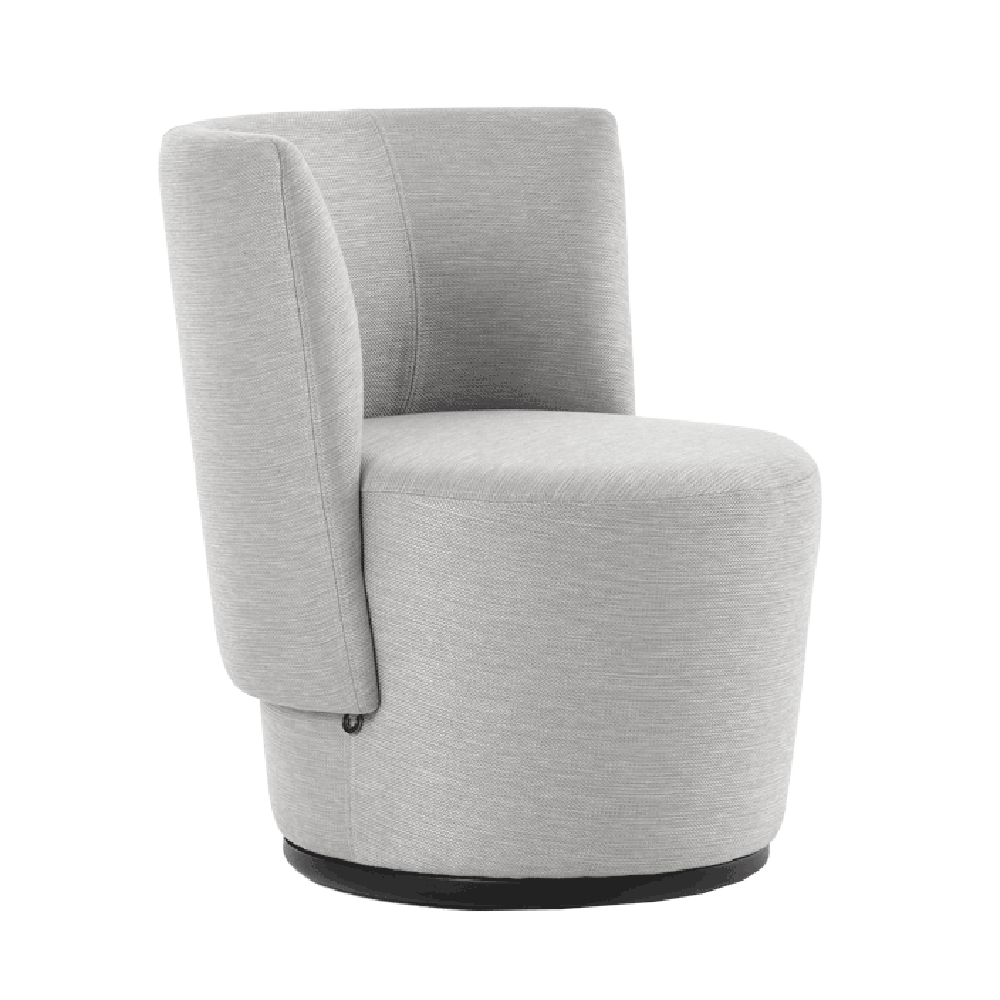 Mobitec :: Bolero swivel chair, upholstered, gray, width 70 cm