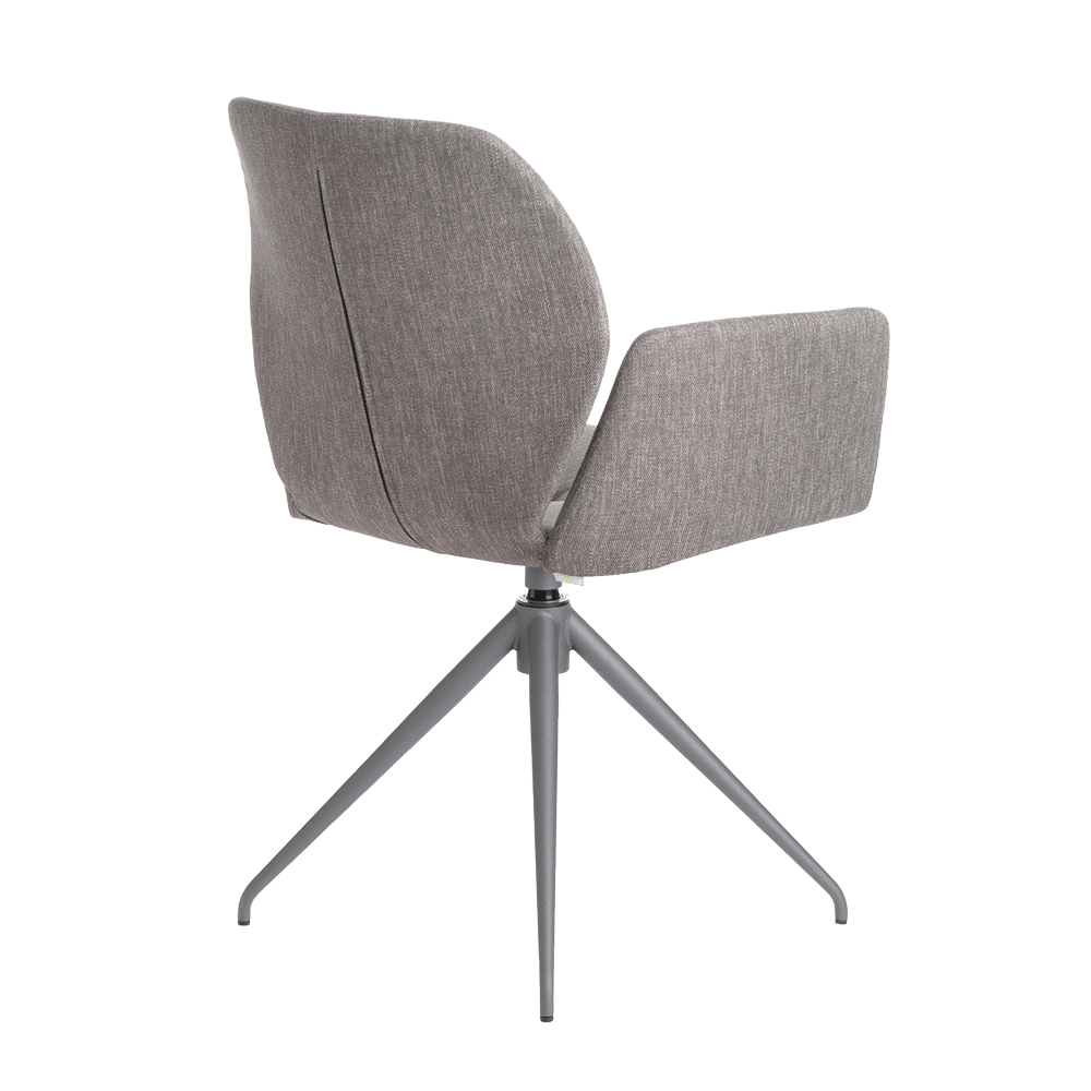 Mobitec :: Mood 95 swivel chair upholstered with armrests, gray, width 60 cm