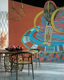 Wonderwall :: Hintergrund Imany blau