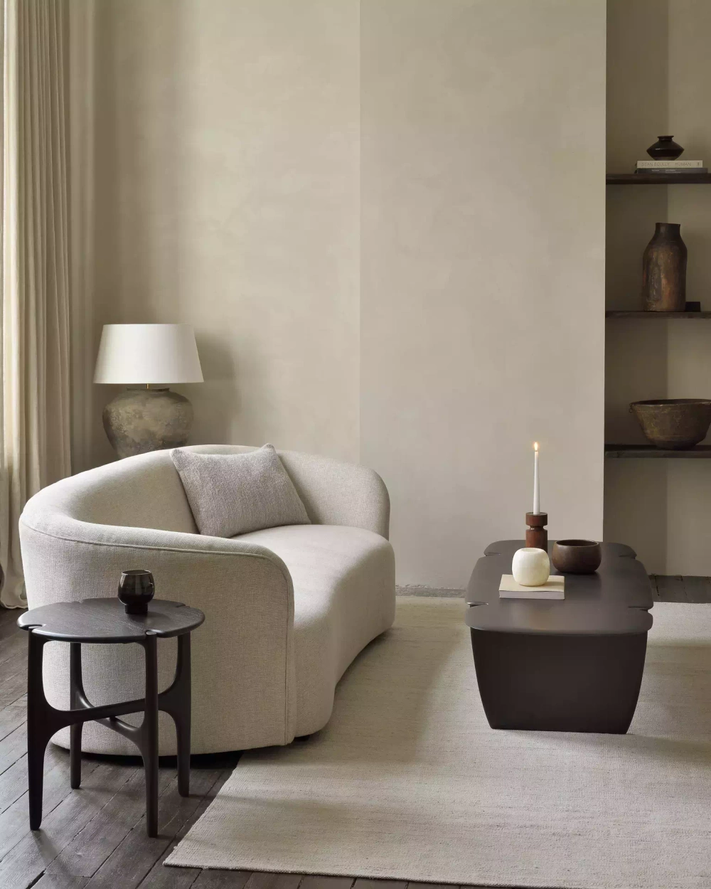 Ethnicraft :: Couchtisch aus Holz Mahogany Breite 155 cm schwarz