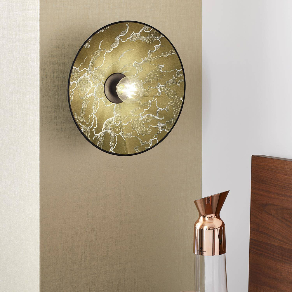 Market Set :: Lampa ścienna / kinkiet Gatsby złoty śr. 40 cm