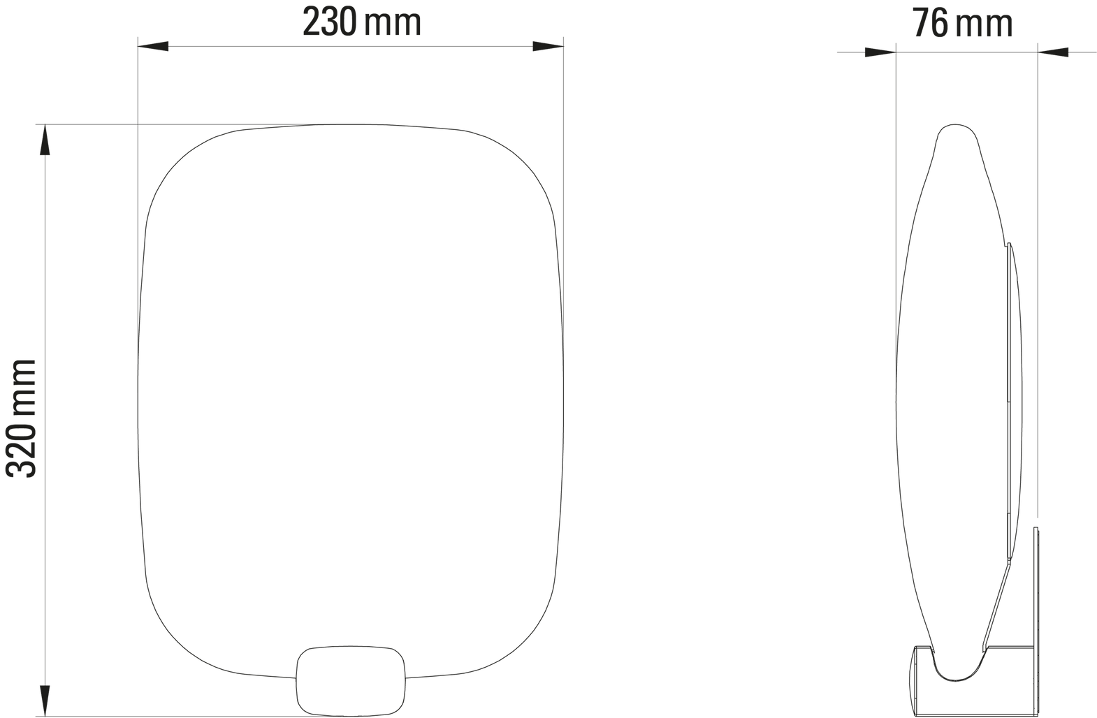 DCW:: Light Me Tender Vertical Wandleuchte in Weiß und Gold, Höhe 32 cm