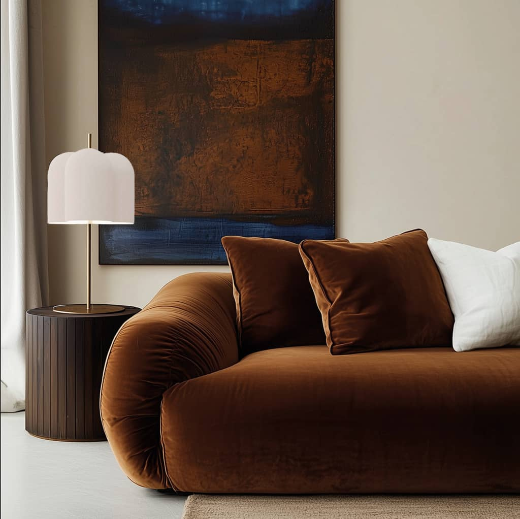 Aromas :: Oket table lamp, height 50 cm, gold and white