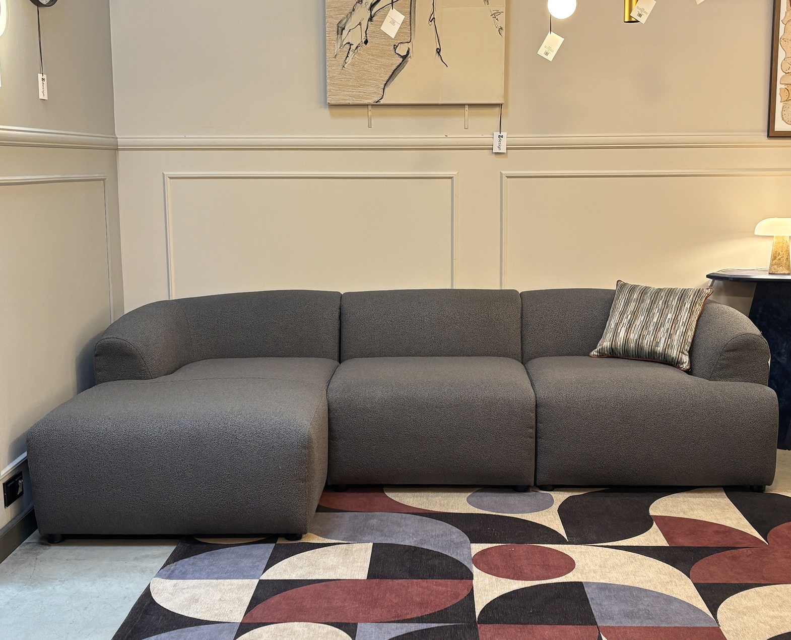 Nordic Line :: Sofa narożna / narożnik lewy Baloo szer. 272 cm ciemnoszary