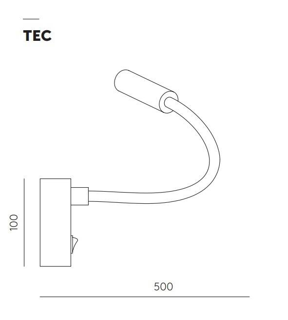 Aromas :: Flexor weiße Wandleuchte