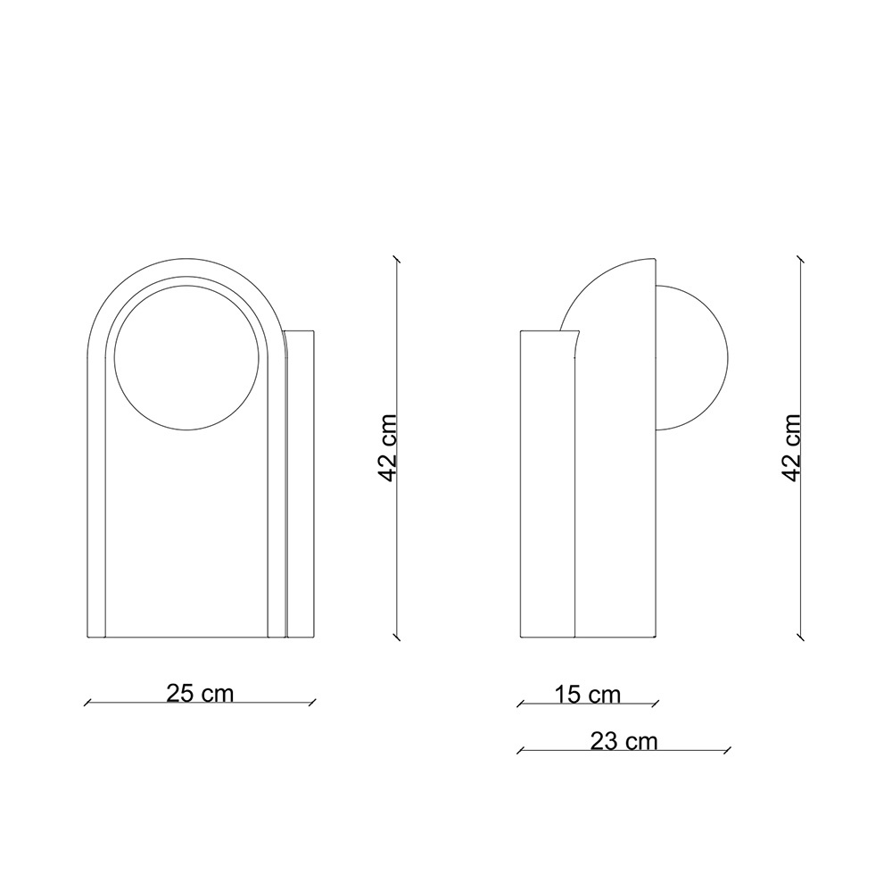 Ferroluce :: Lampa stołowa Cleo wys. 2 cm zielono-szara