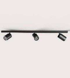 Aromas :: Noon ceiling lamp, 3 spotlights, width 80 cm, black