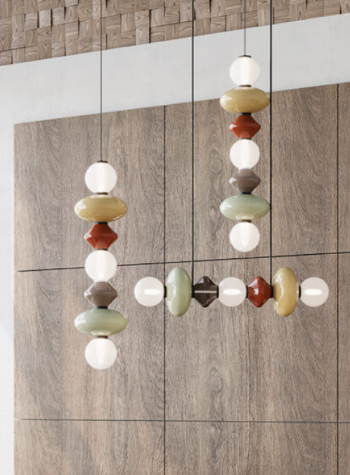 Aromas :: Mapi hanging lamp, height 117 cm, vertical, colors to choose from
