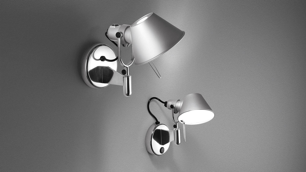 Artemide :: Wall lamp / sconce Tolomeo faretto silver