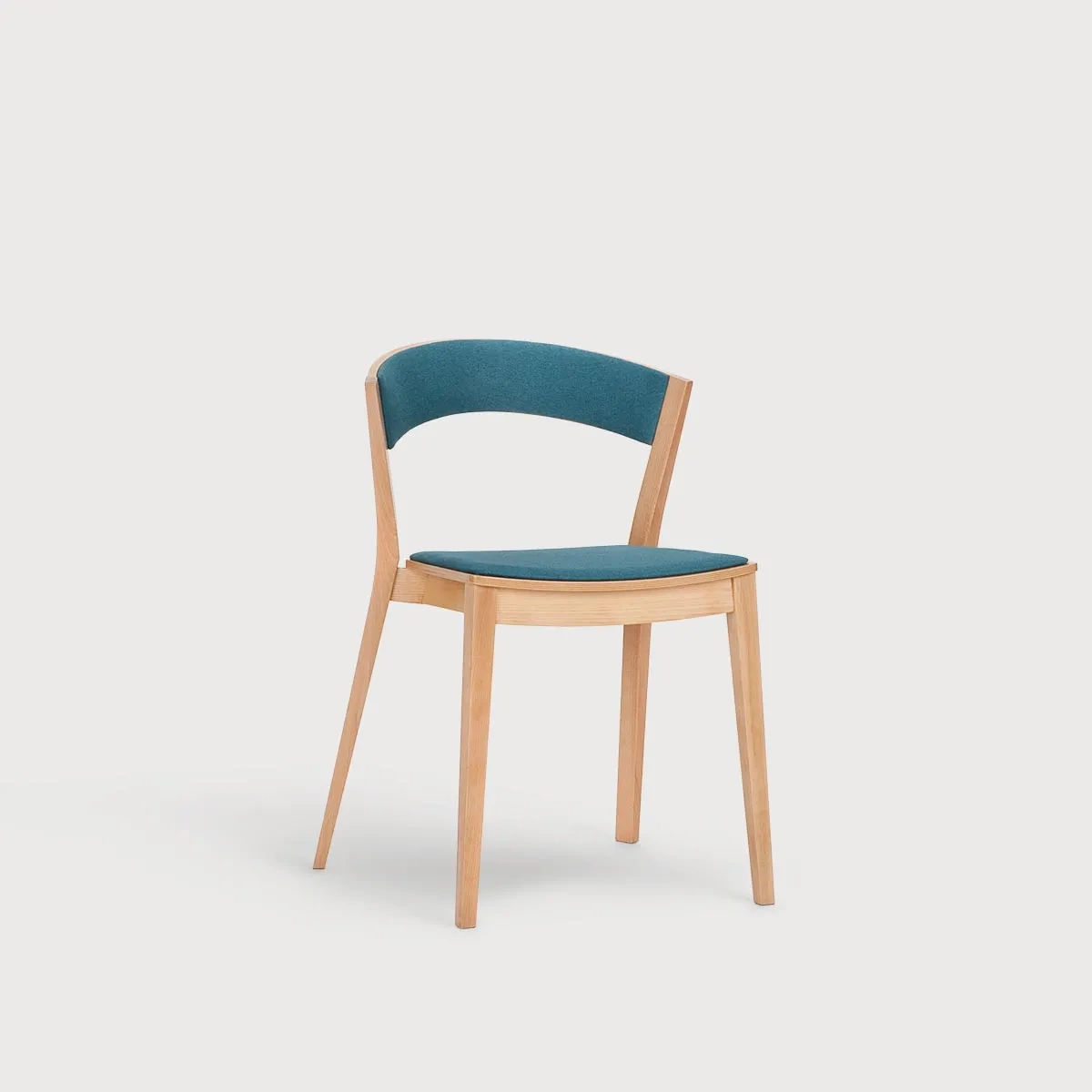 Paged :: Archer A-4800 chair, width 54 cm, green beech upholstered seat