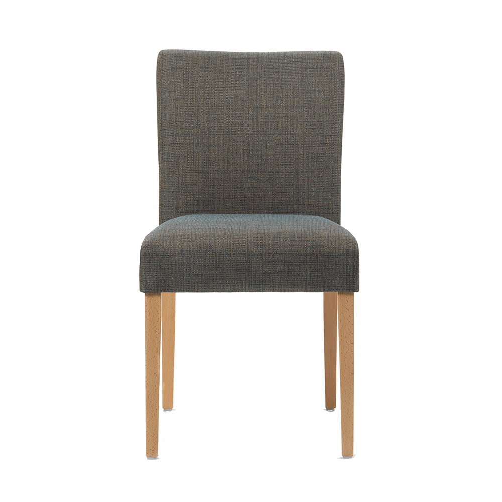 Mobitec :: Shanna C07 upholstered chair, gray, width 46 cm, wooden legs