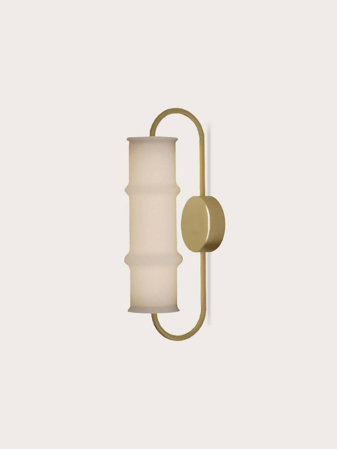 Aromas :: Canna white and gold wall lamp, height 41 cm