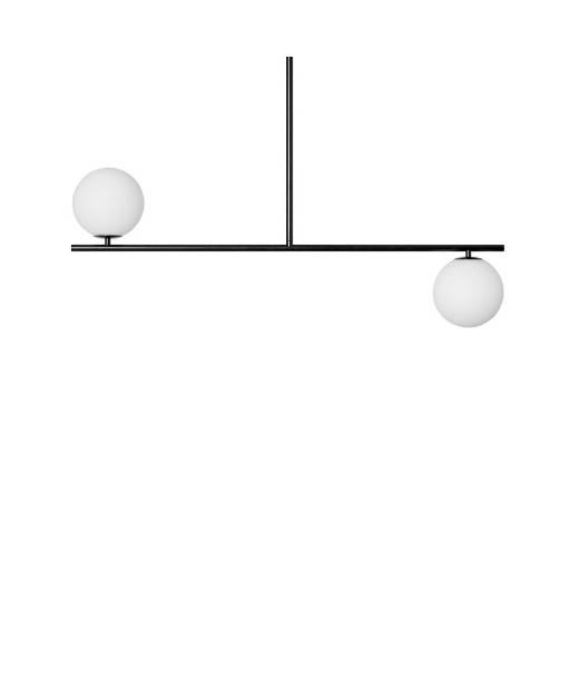 Ummo :: Lampa sufitowa Suguri C czarno-biała wys. 82 cm rozm. M