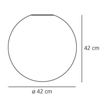 Artemide :: Lampa ścienna / kinkiet Dioscuri biała śr. 42 cm