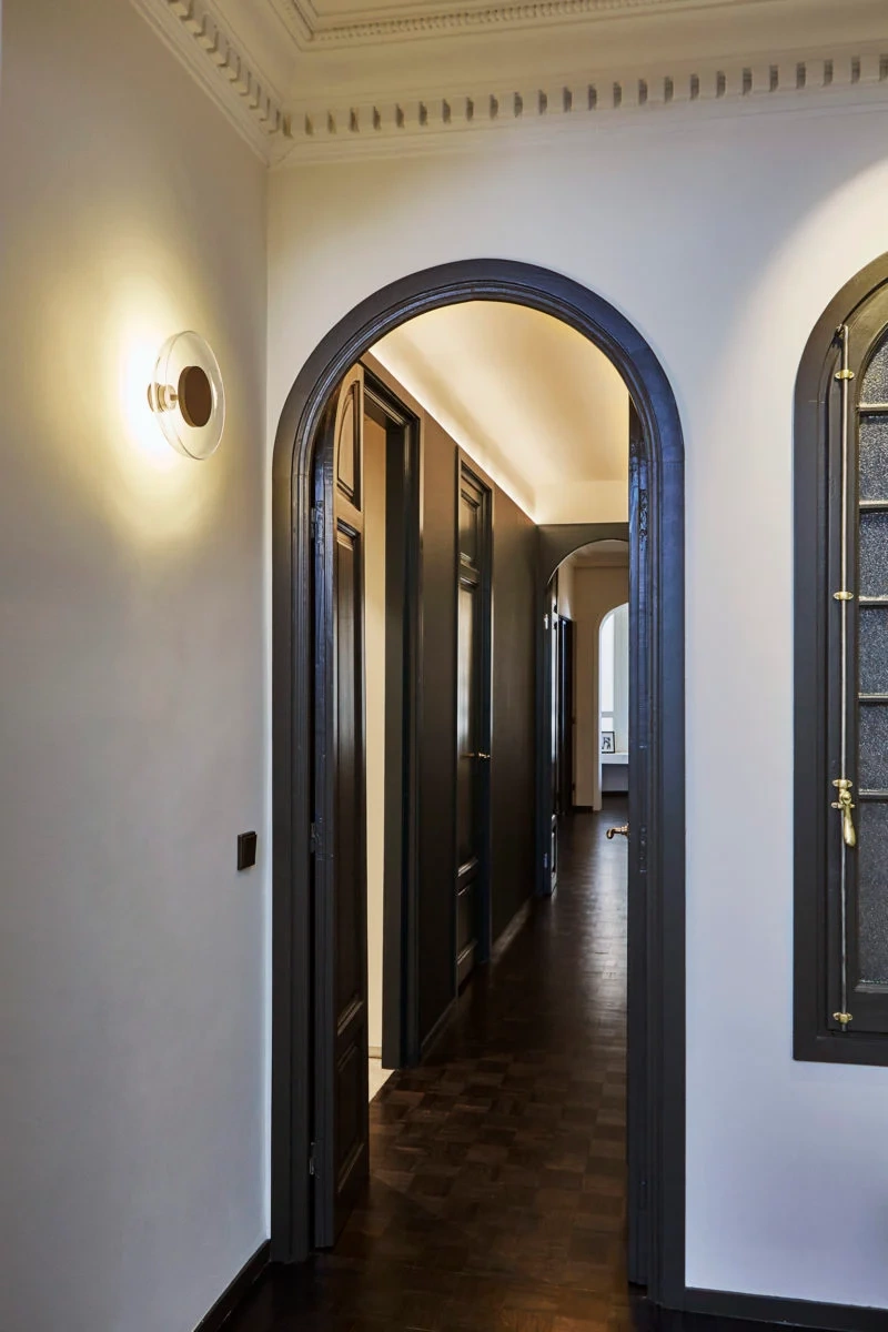 Marset :: Aura Plus On/Off Schwarz/Transparent Wandleuchte, Durchmesser 25,3 cm