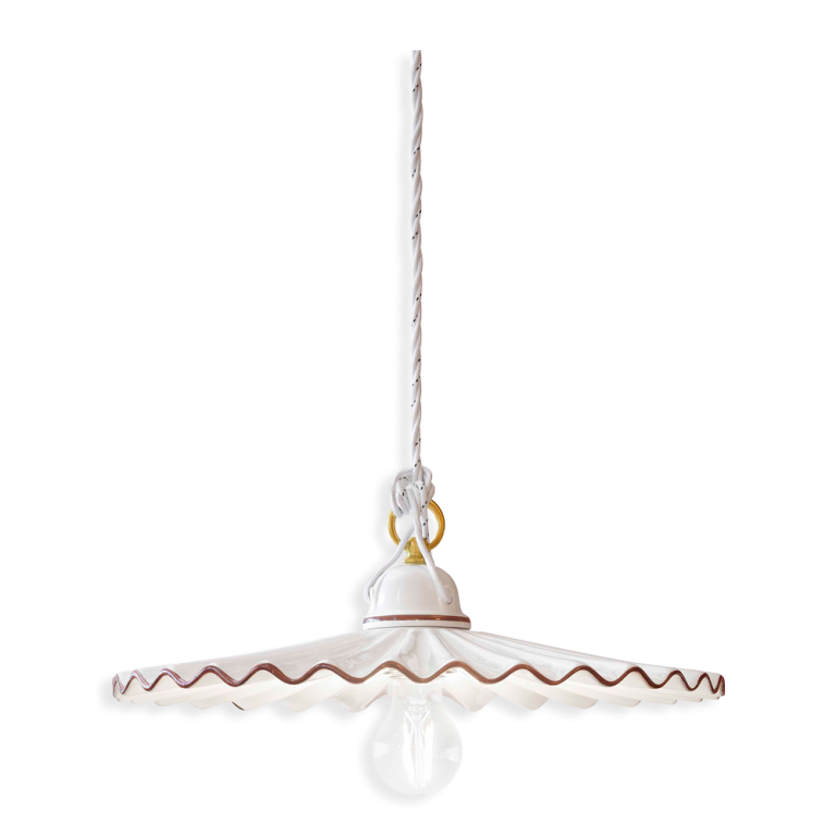 Ferroluce :: L'Aquila white hanging lamp, diameter 41 cm
