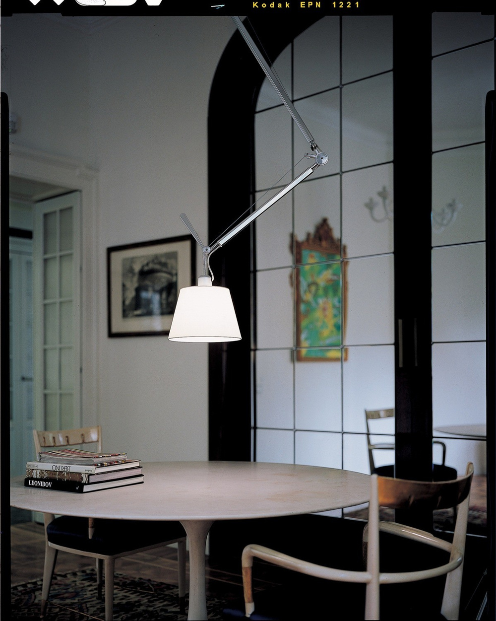 Artemide :: Tolomeo sospensione decentrata (Shade parchment '24)