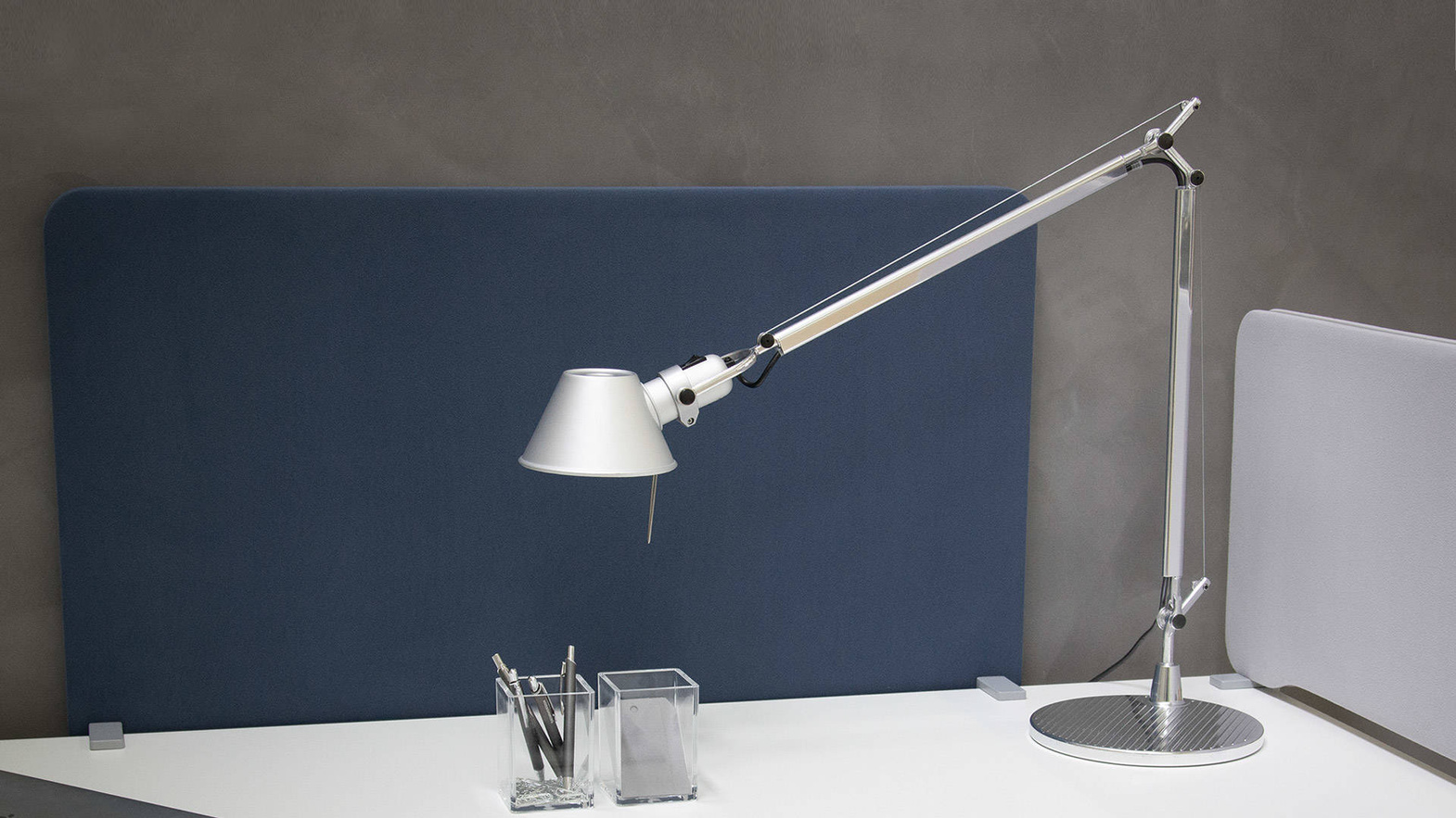 Artemide :: Desk lamp Tolomeo mini silver h 54 cm
