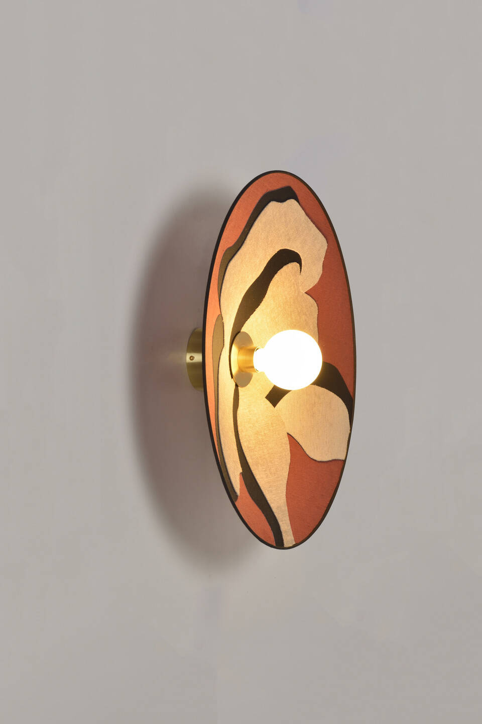 Market Set :: Sonia Laudet D60 wall lamp/sconce, diameter 60 cm, burgundy-beige