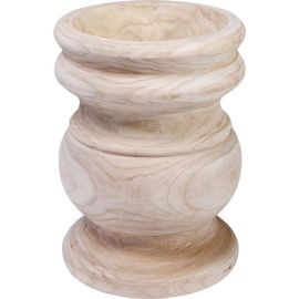 KARE Design :: Vase aus Holz Deco Tornitura Taille Höhe 29 cm beige