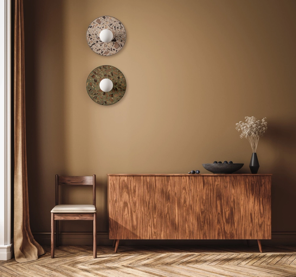 Kaspa :: Legra Wandleuchte / Wandleuchte, Breite 30 cm, Salbei IP44