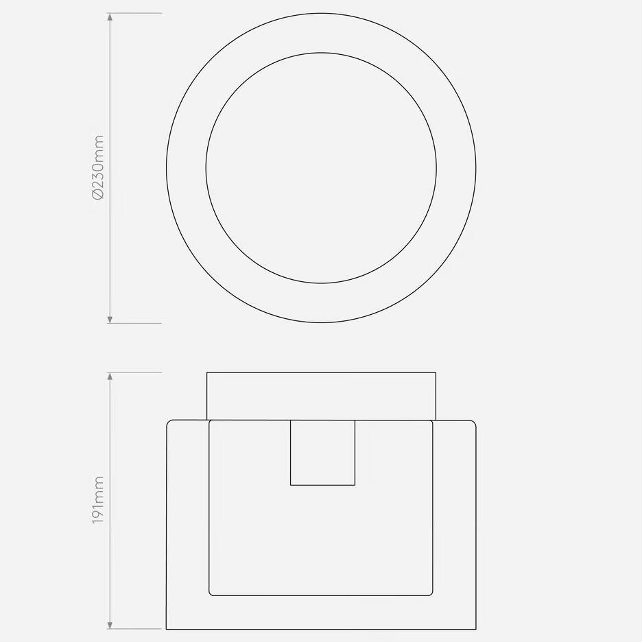 Astro :: Arezzo Deckenleuchte, Durchmesser 23 cm, Chrom poliert