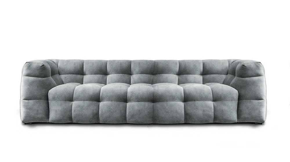 Nordic Line :: Michelle (ehemals Michelin) 3-Sitzer Polstersofa, grau, 236x68x105 cm