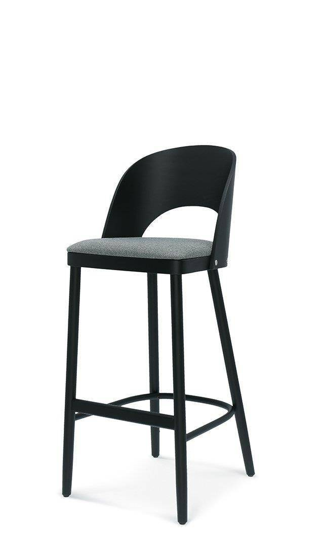 Fameg :: Hoker / Bar Stuhl aus Holz Avola schwarz