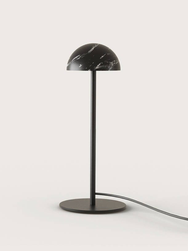 Aromas :: Dussa table lamp, height 36.5 cm, black marble