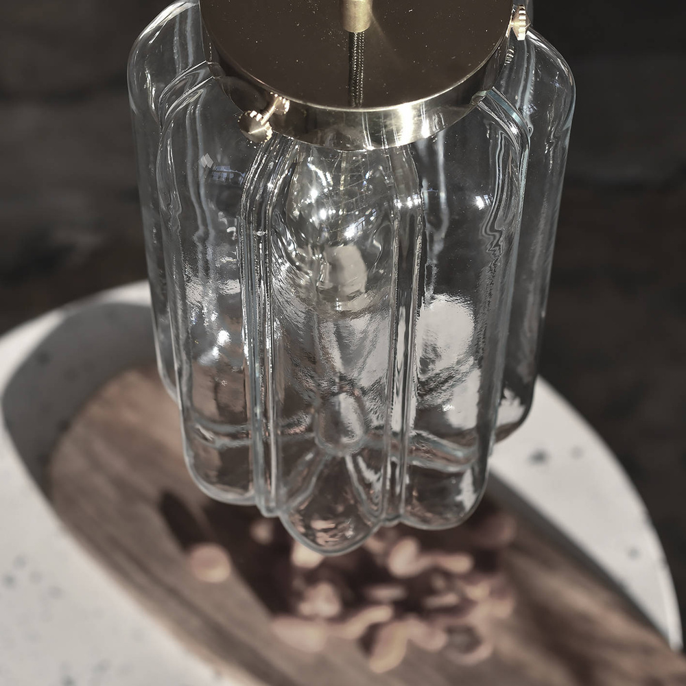 Embassy Interiors :: Glass hanging lamp Deco transparent dia. 14.5 cm