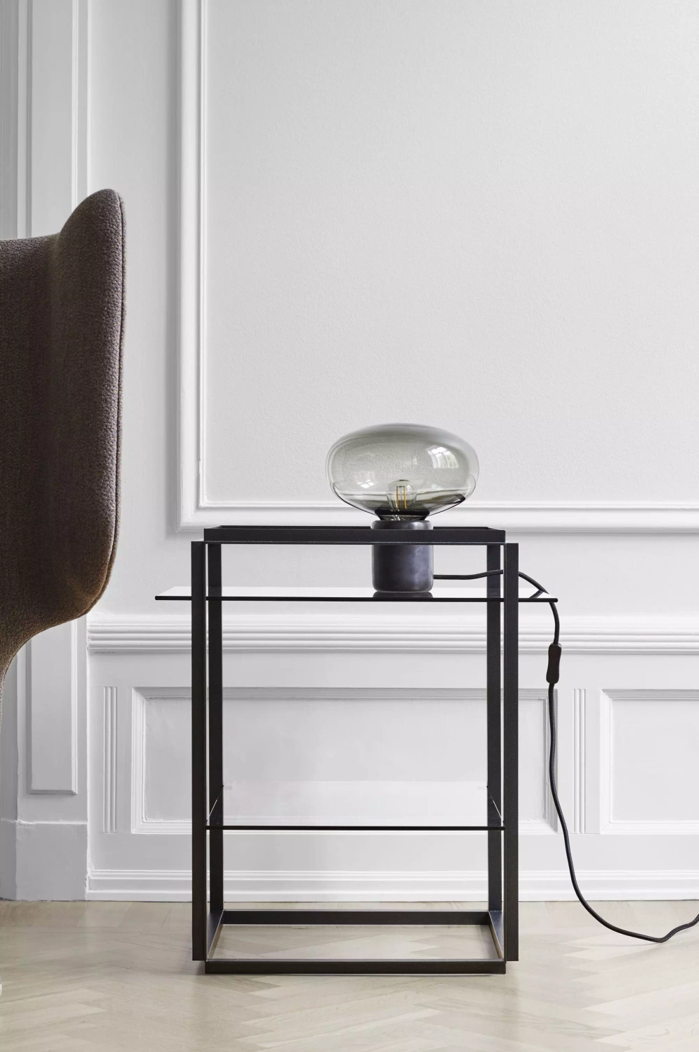 New Works :: Table lamp Karl-Johan black H: 23,5 cm