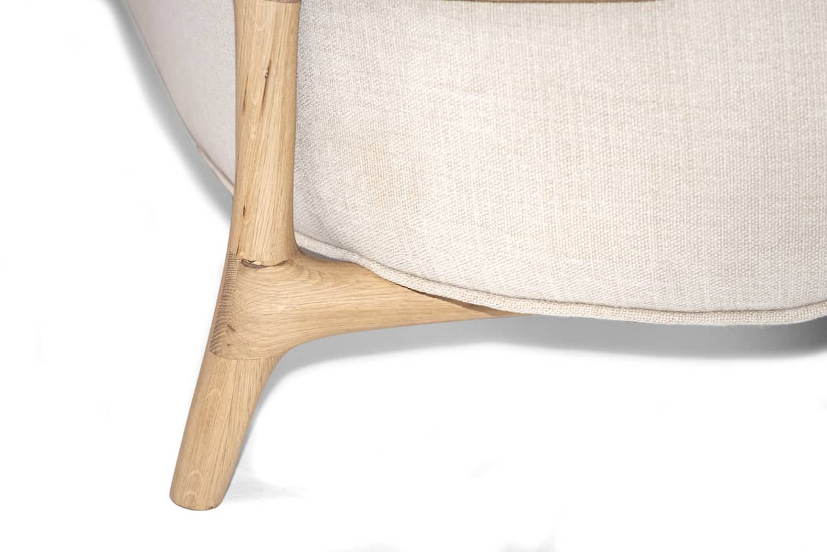 Szyszka Design :: Hoya beige upholstered armchair, width 90 cm