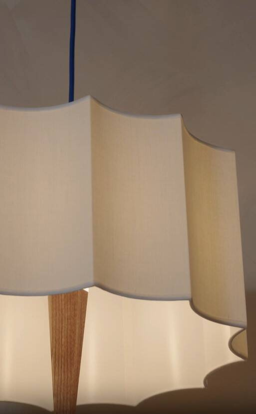 Robin :: Rain white hanging lamp, diameter 40 cm