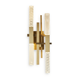 Contardi :: Wandlampe aus Metall Mikado Ap Höhe 64,5 cm gold