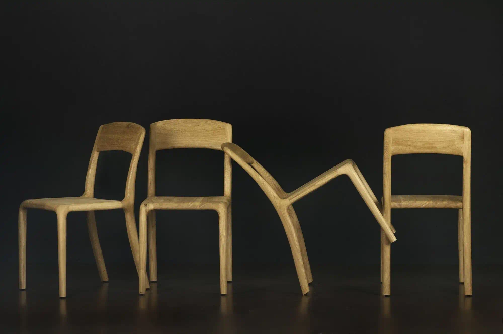 Szyszka Design :: Stuhl aus Holz Flux braun