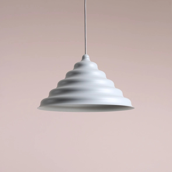 Artera :: Wave hanging lamp, gray-blue, size XL, diameter 36 cm