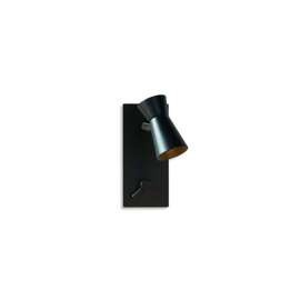 Contardi :: G+T reading wall lamp, width 6.5 cm, black