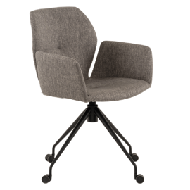 Mobitec :: Mood 95 office chair, swivel, 60 cm wide, with armrests, gray