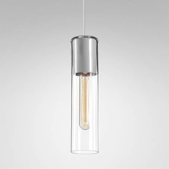 Aqform :: Hanging lamp MODERN GLASS Tube TP White H: 28 cm