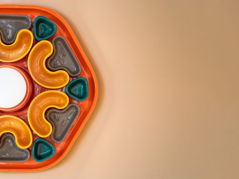 Ferroluce :: Phytia Wandleuchte / Wandleuchte Durchmesser 37 cm Keramik gelb / braun / orange