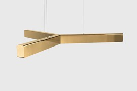 Anour :: Y-Model hanging lamp, diameter 80 cm, polished brass