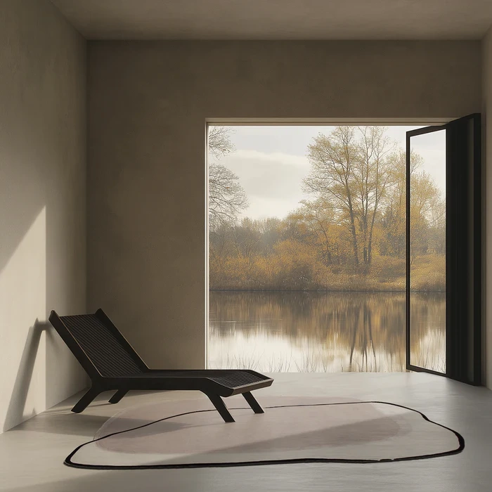 Carpet Decor :: Dywan Spot asymetryczny beżowy z wełną ręcznie wykonywany