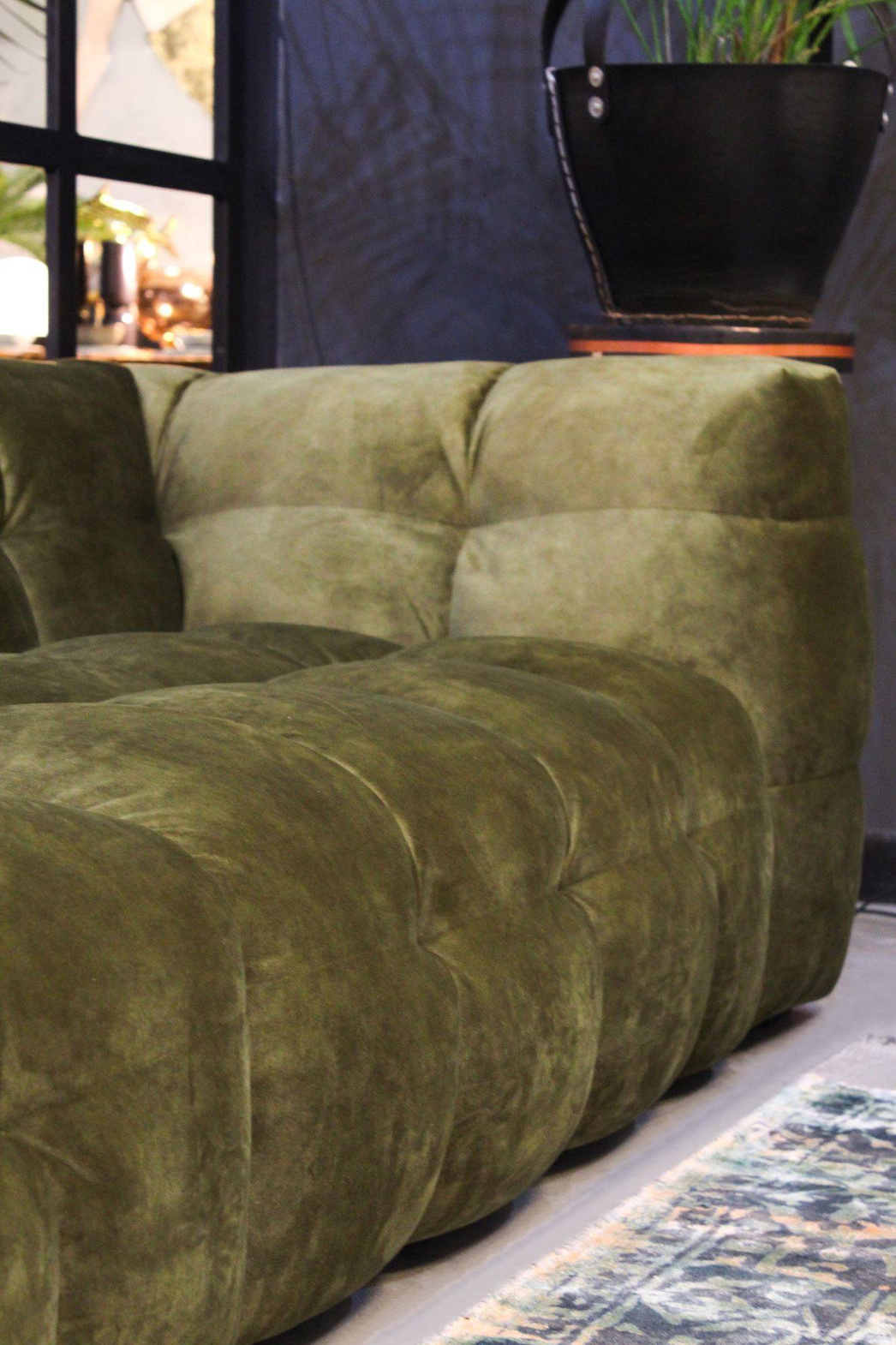 Nordic Line :: Sofa Michelle 4 person green 282x68x105 cm