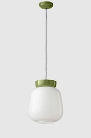 Ferroluce :: Corcovado hanging lamp diameter 29 green